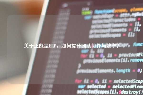 关于正能量ERP，如何提升团队协作与效率？