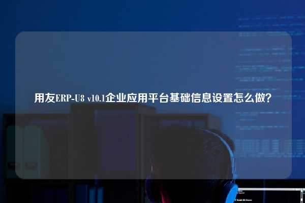 用友ERP-U8 v10.1企业应用平台基础信息设置怎么做？