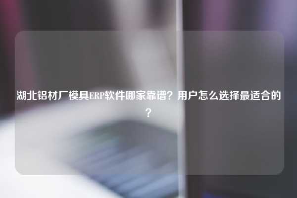 湖北铝材厂模具ERP软件哪家靠谱？用户怎么选择最适合的？