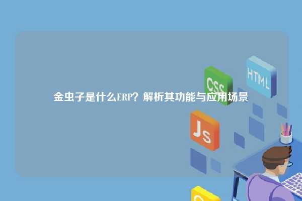 金虫子是什么ERP？解析其功能与应用场景